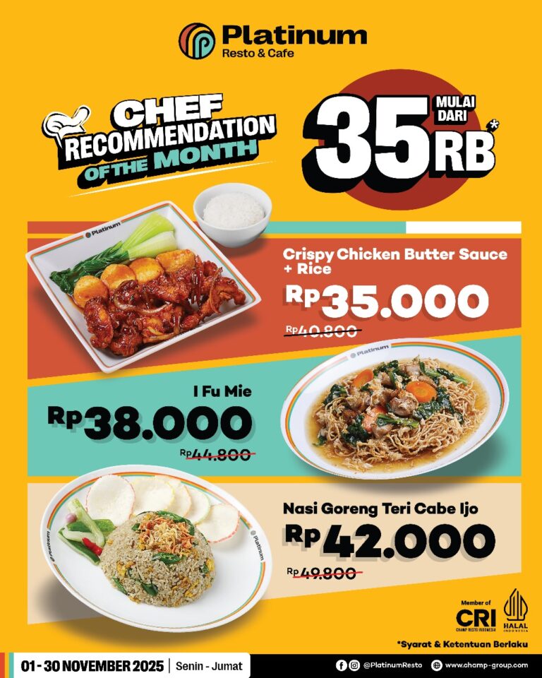 Platinum Chef Recommendation November 2025