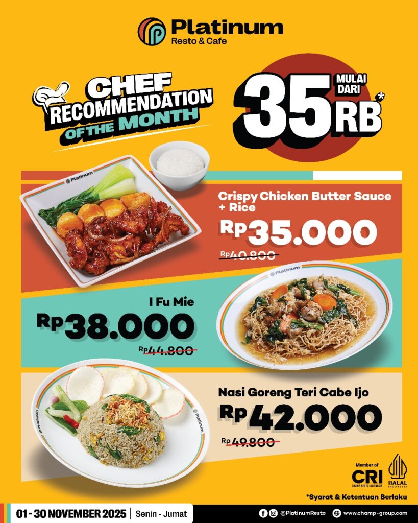 Platinum Chef Recommendation November 2025